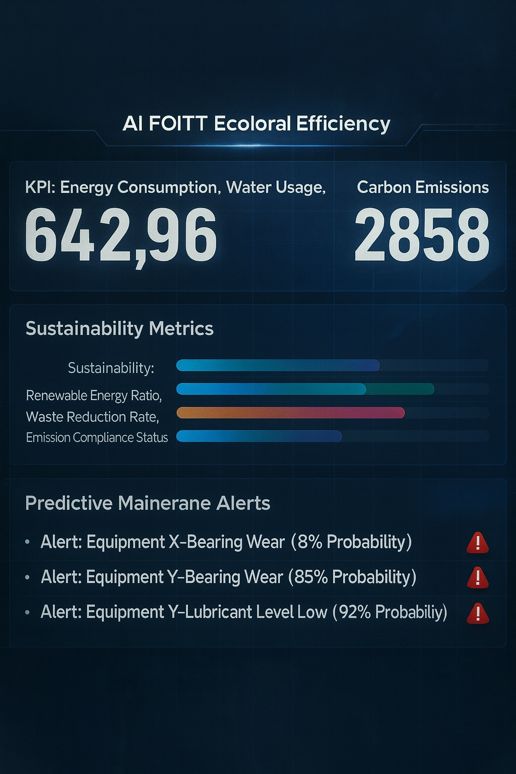 AI工厂生态效益分析仪表盘